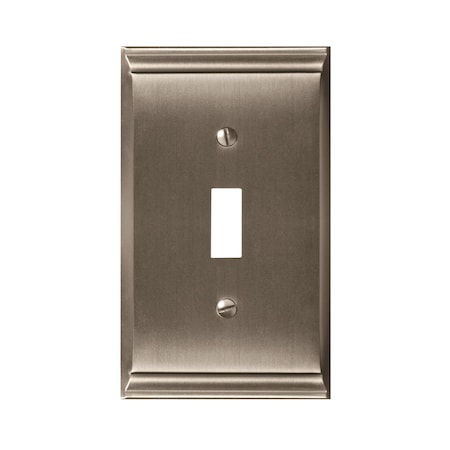 Amerock Candler 1 Toggle Satin Nickel Wall Plate 1906894